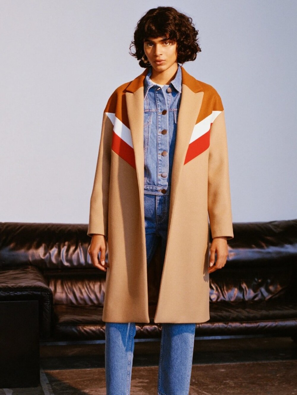 Maje Wool And Cashmere Trench Coat